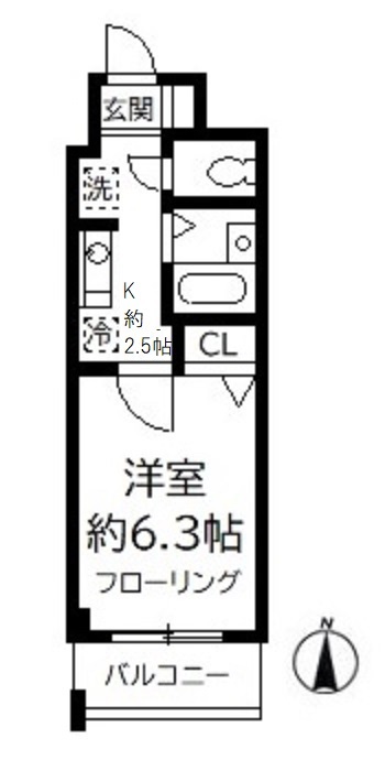 Ｍ－ＦＬＡＴ４２０１１９号室 間取