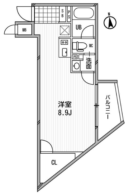 アーデン芝公園 0206の間取り図