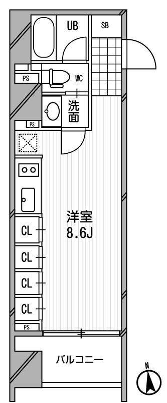アーデン芝公園 0901の間取り図