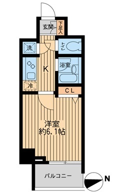 ＨＦ早稲田レジデンスⅡ 0404の間取り図