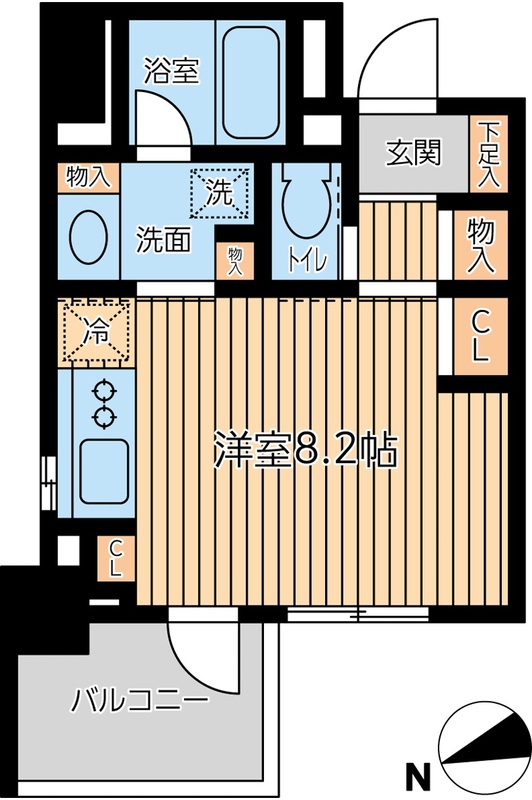 ＣＩＴＹ ＳＰＩＲＥ 芝公園 0803の間取り図