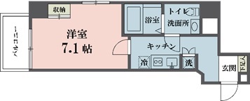 アムス四谷三丁目 0408の間取り図