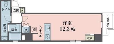 アムス四谷三丁目 0804の間取り図
