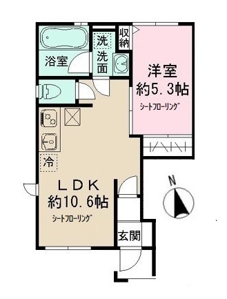 ＭＡＤＥＩＲＡ１１号室 間取