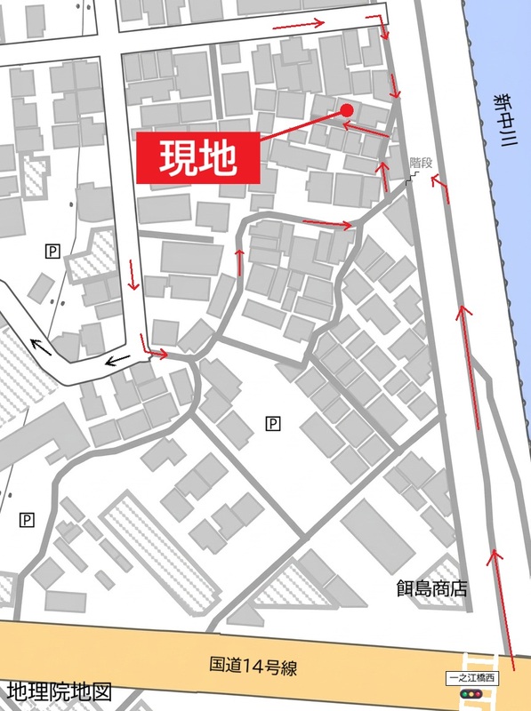 東京都江戸川区大杉3-21-13戸建 現地案内図