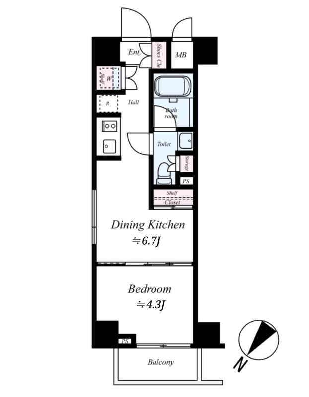 セジョリ南麻布 401の間取り図