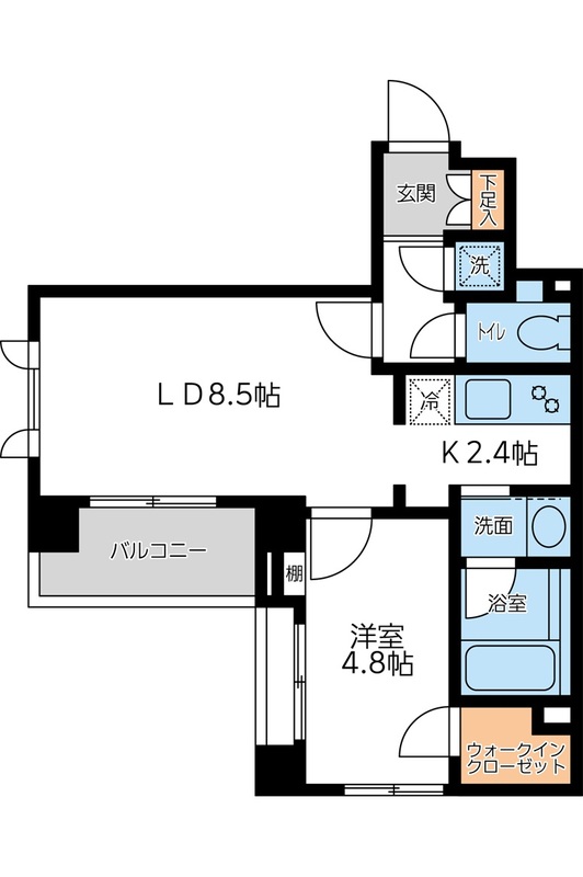ＣＩＴＹ ＳＰＩＲＥ 若松町 0405の間取り図