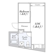 D‘sVARIE高田馬場レジデンス 104 間取り図（募集元提供）