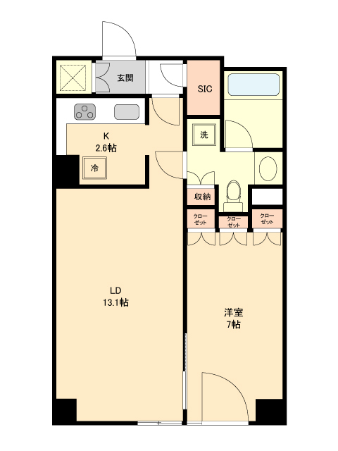 ジュールＡ 1005の間取り図