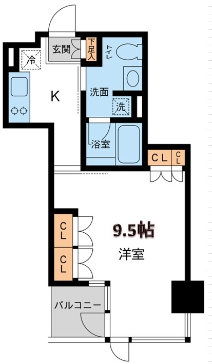レジデンス白金パークフロント 0302の間取り図