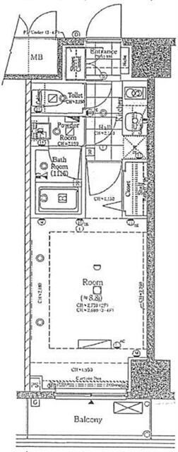 コンシェリア芝公園MASTER’S VILLA 204の間取り図