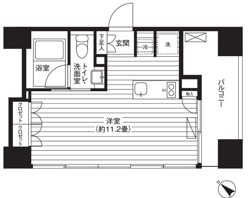 Ti-HIGASHIAZABU 303 間取り図