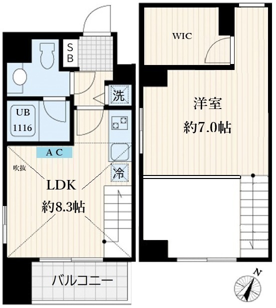 アリエルズ赤坂 901 間取り図