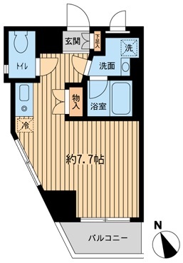 神楽坂フラッツ 0801 間取り図(募集元提供)