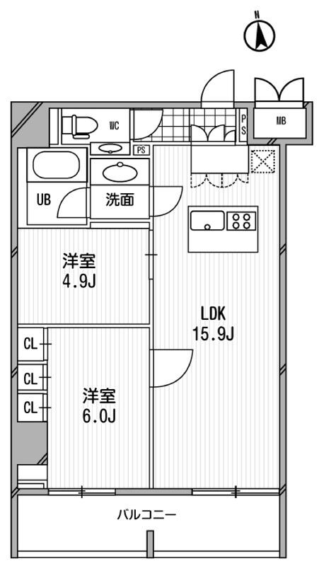 アーデン芝公園 1502の間取り図