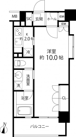 リリエンベルグ目白壱番館 603の間取り図