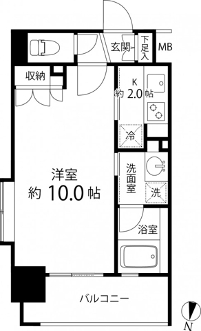 リリエンベルグ目白壱番館 704の間取り図