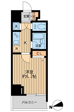 HF早稲田レジデンス 1503の間取り図