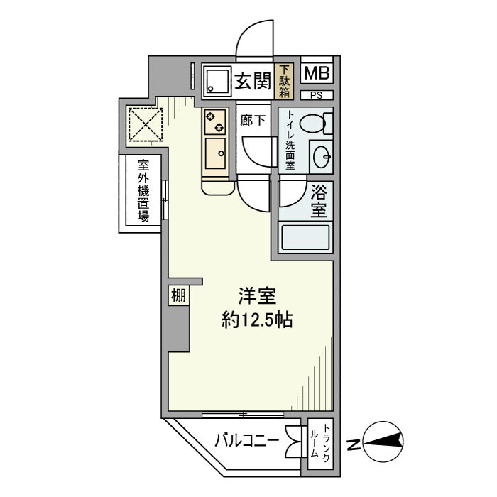 べネヴィータ市ヶ谷銀杏坂 301の間取り図