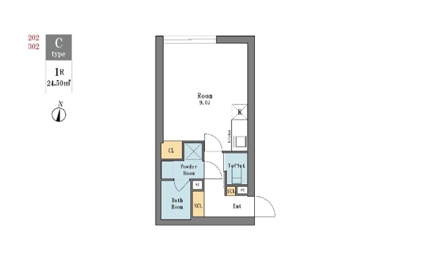 LEGALAND西新宿ANNEX 202の間取り図