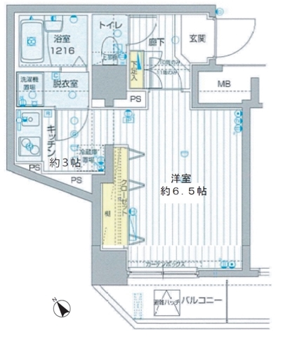 フォレシティ六本木 1001 間取り図
