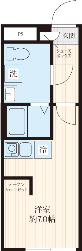 プレアス富久町 401の間取り図