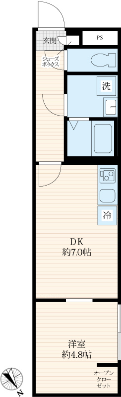 プレアス富久町 404の間取り図