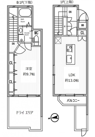 白金高輪レジデンス 101の間取り図
