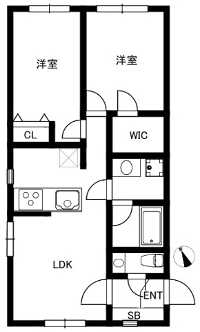 サンセリテ南麻布 304の間取り図