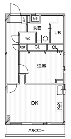 ガーデンテラス南麻布 405の間取り図
