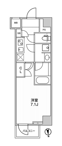 The Residence 神楽坂Ⅱ 305の間取り図