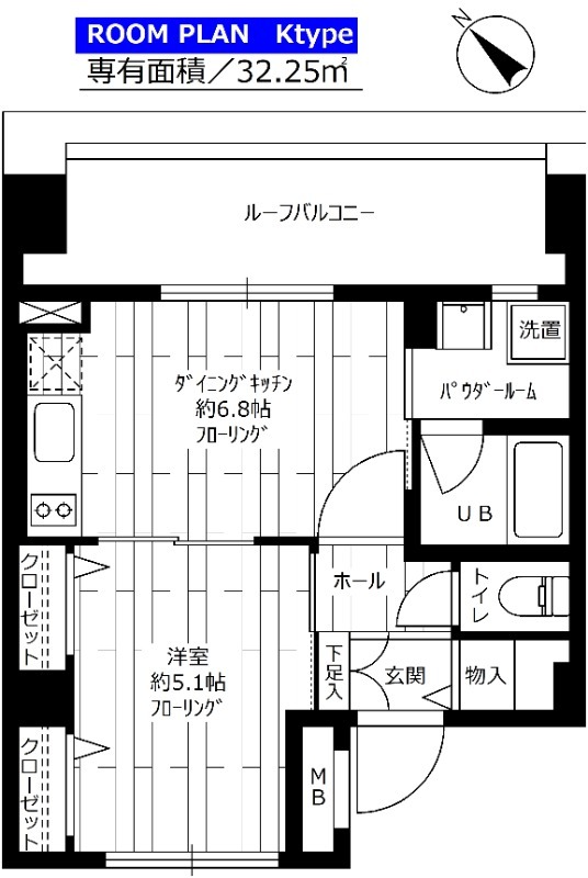 グランドコンシェルジュ早稲田 801の間取り図