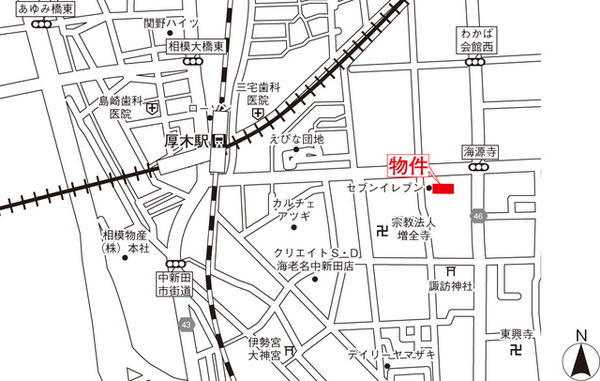 アーバンハイツ海老名Ａ棟 案内図