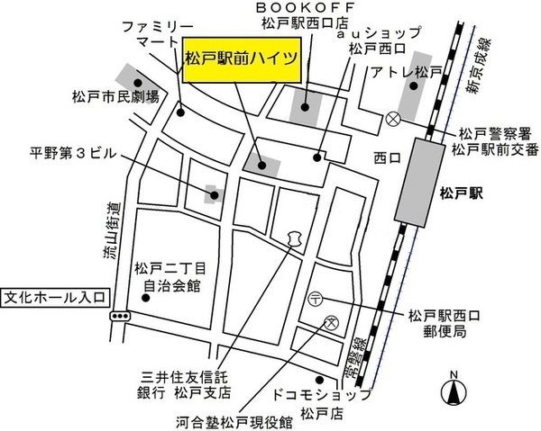 松戸駅前ハイツ 案内図